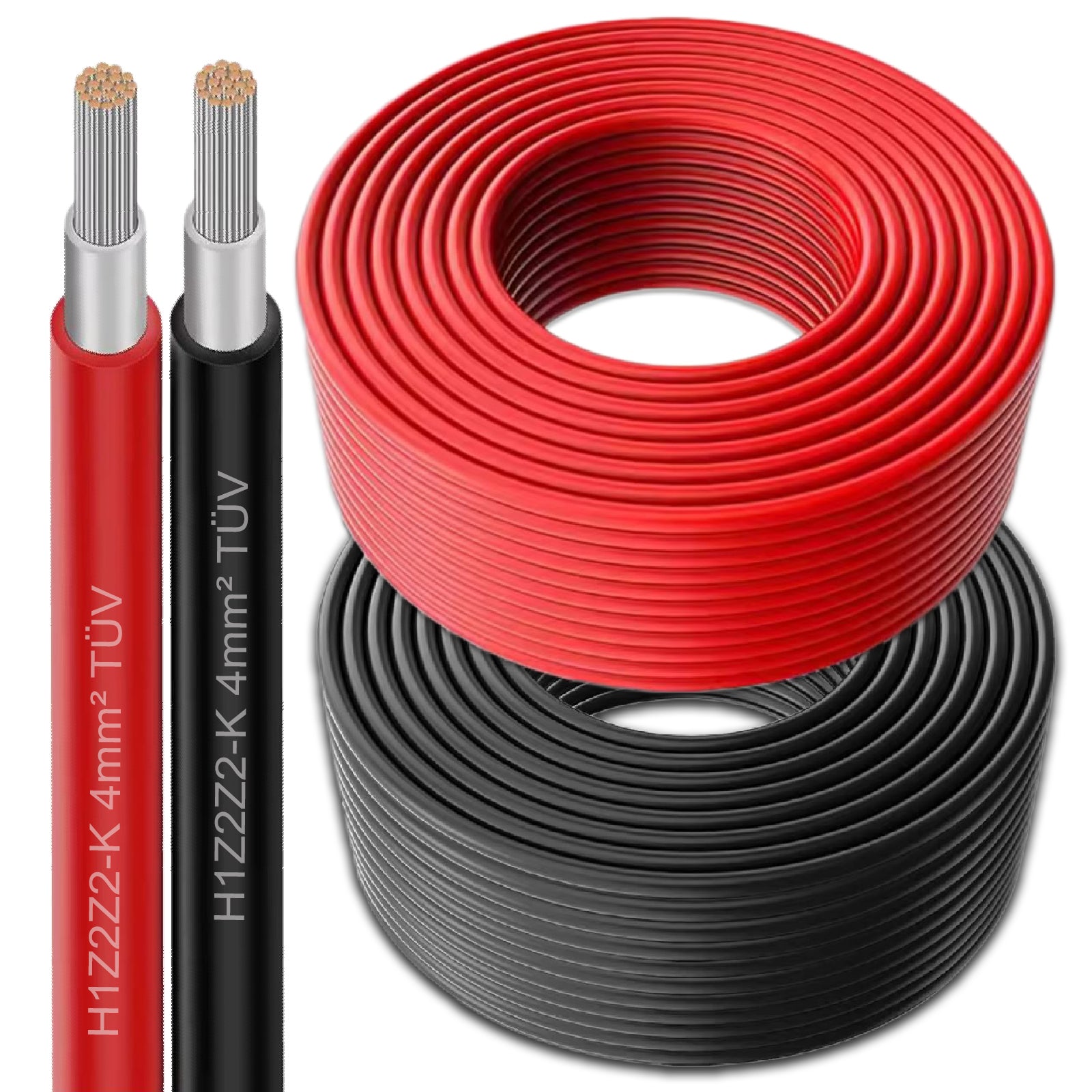 Solarkabel 6mm² Rot 50 Meter